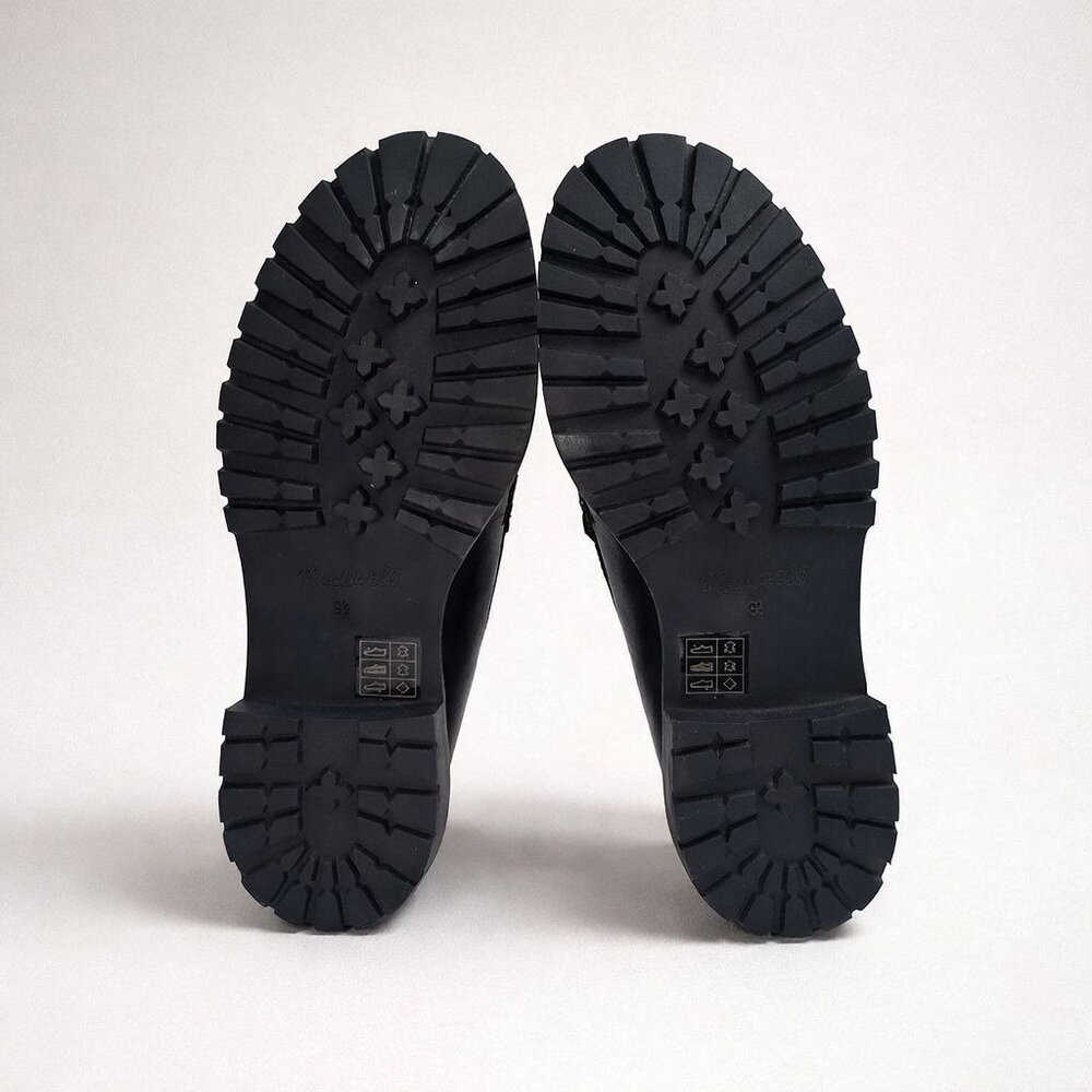 Madewell The Bradley Lugsole Loafer in Leather Women's 9.5M True Black Leather - Picture 9 of 16